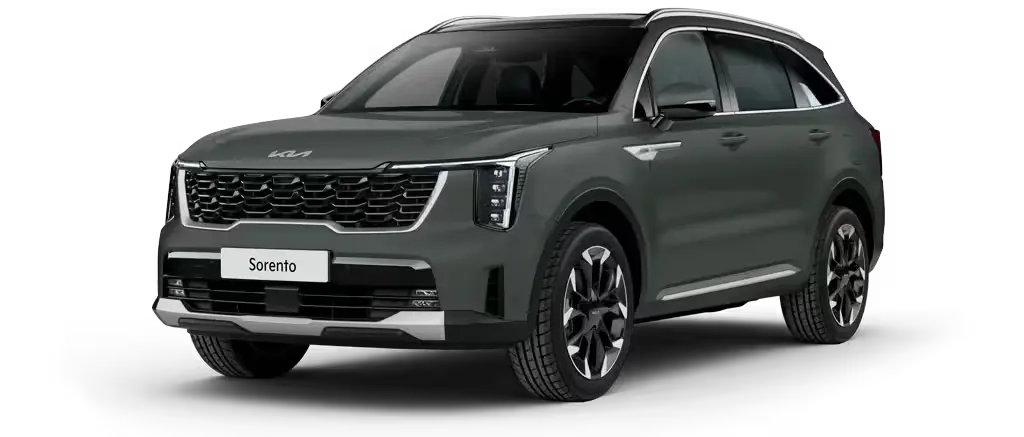 1- teaser-kia-sorento Ein grauer Kia Sorento SUV