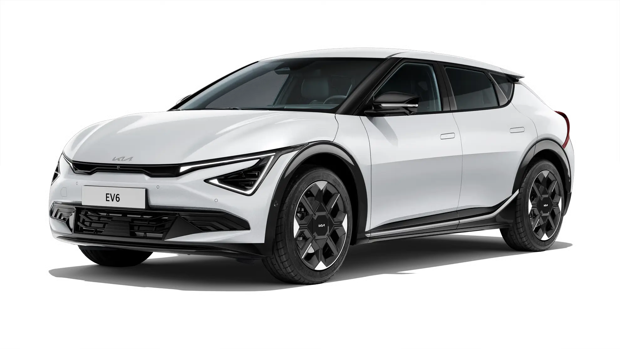 kia-ev6-air Ein weißer Kia EV6