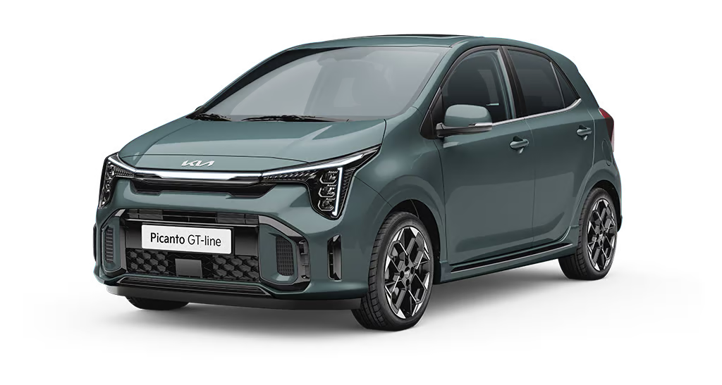 kia-picanto-gt-line Kia Picanto GT-Line in seitlicher Ansicht.