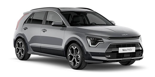 Ein silberner Kia Niro PHEV